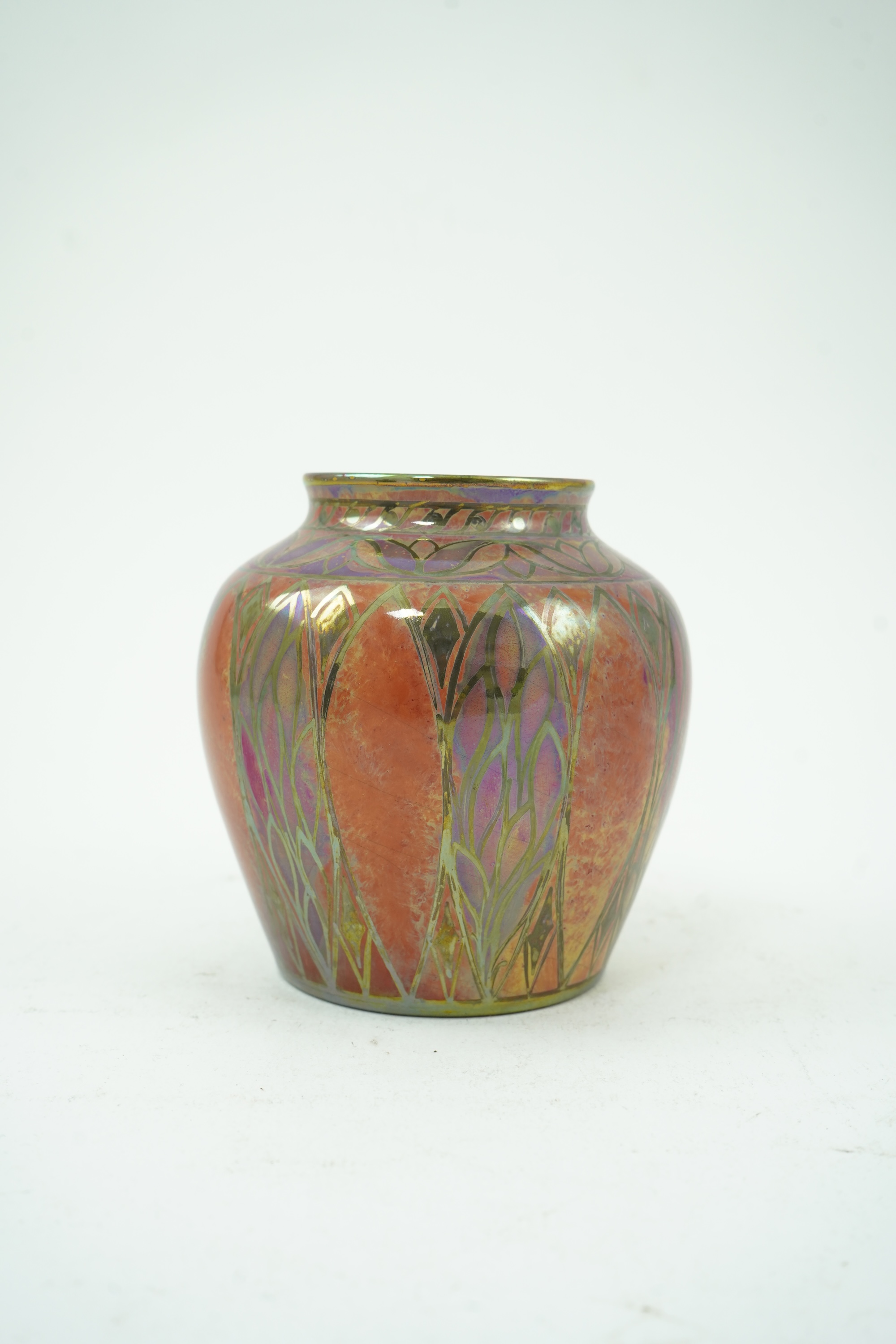 Gwladys M. Rodgers (1888-1946) for Pilkington's Royal Lancastrian: A silver lustre vase